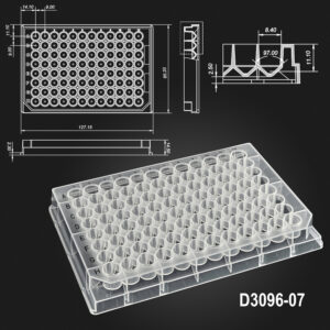 OptiWell™ Deep Well Plates- .45mL Deep Well Plate 96rd 14.5mm V