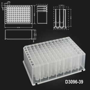 OptiWell™ Deep Well Plates- 2.2mL Deep Well Plate 96sq 44.2mm V strl