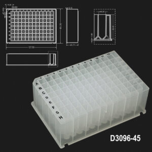 OptiWell™ Deep Well Plates- 2.3mL Deep Well Plate 96sq 41.7mm V