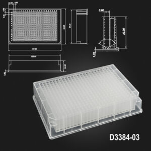 OptiWell™ Deep Well Plates- 240µL Deep Well Plate 384sq 24.99mm V